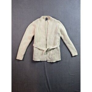 Vtg GAP Small Open Front Sweater Cardigan With Tie Knit